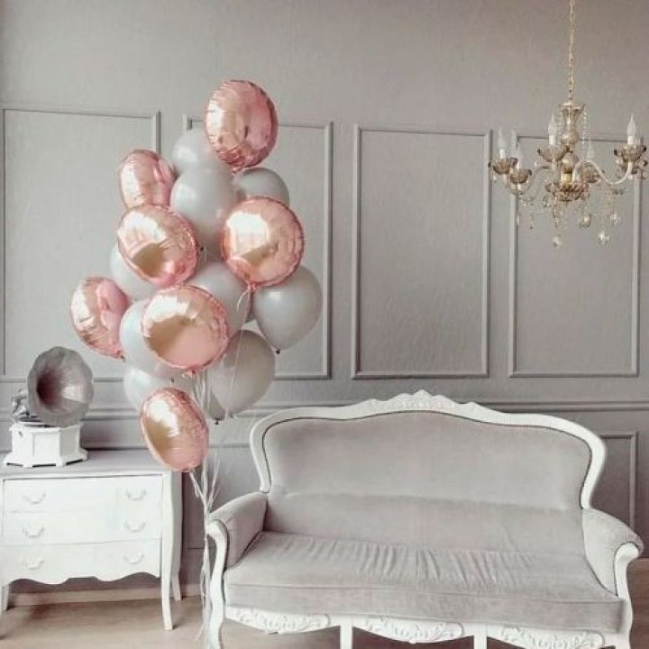 Фонтан шаров "Софт рози" в Череповеце