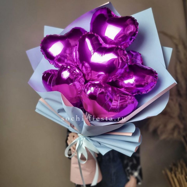 Букет из шаров сердец  в Череповеце