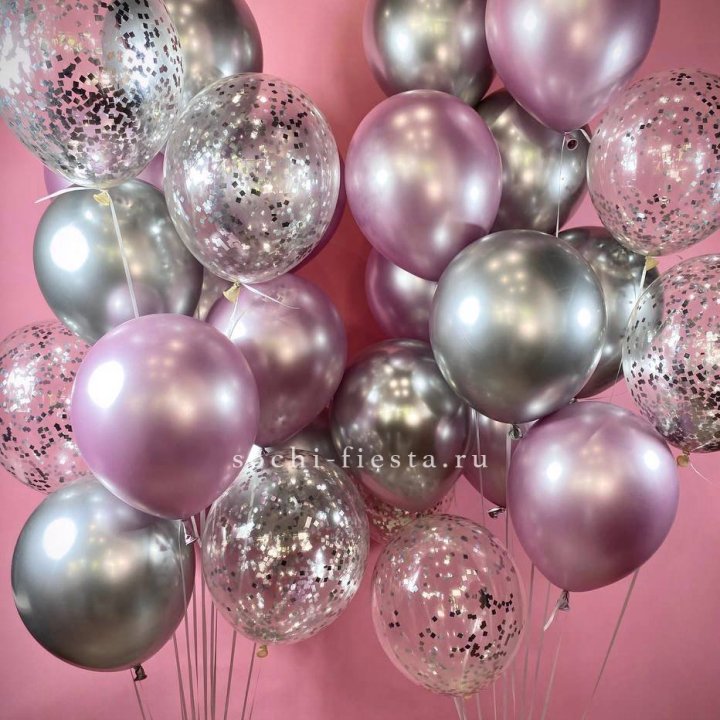 Фонтан шаров "Сильвер пинк" в Череповеце