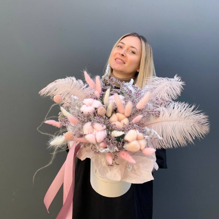 Авторский бокс с сухоцветами в Череповеце