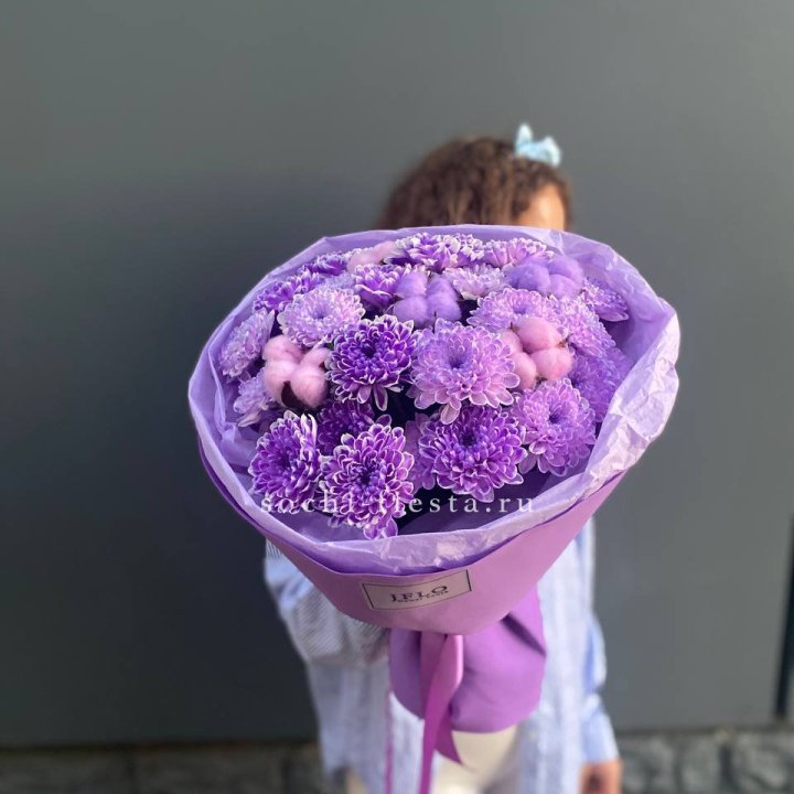 Хризантемы с хлопком в Череповеце