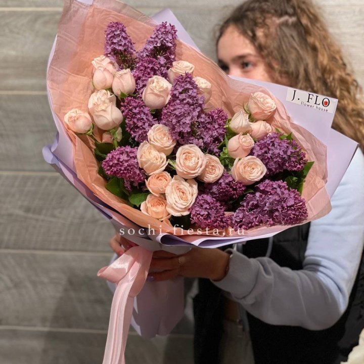Букет "Лиловая весна" в Череповеце