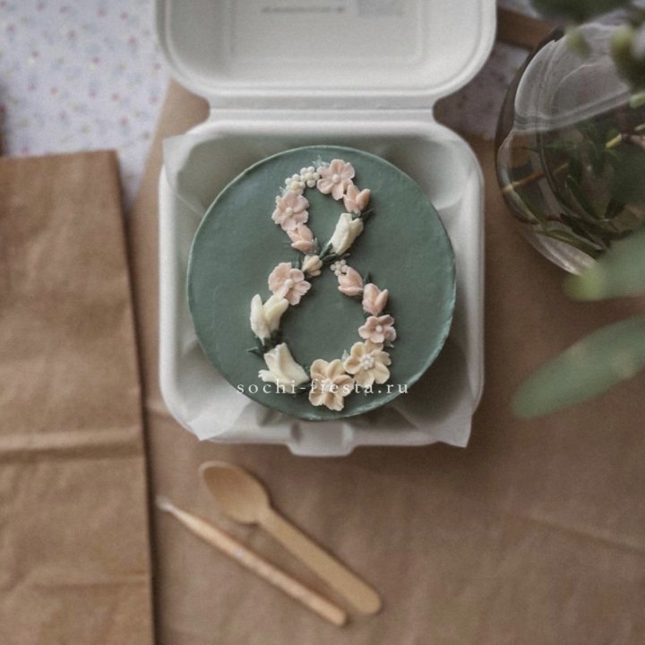 Бенто-торт "8 марта" green  в Череповеце