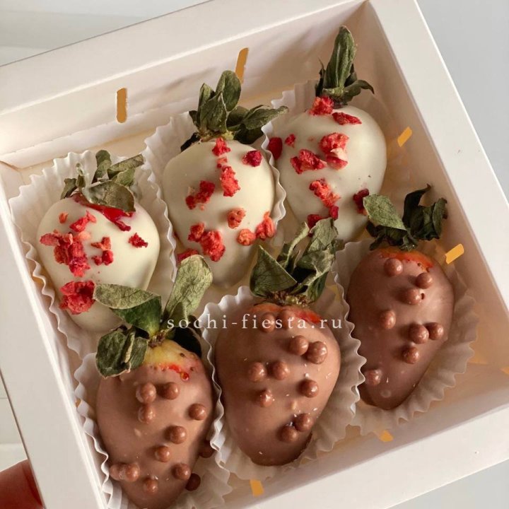 Клубника в шоколаде 6 ягод в Череповеце