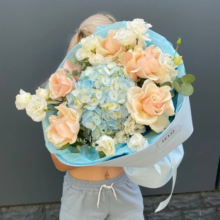 Сборный букет "Голубой закат" в Череповеце