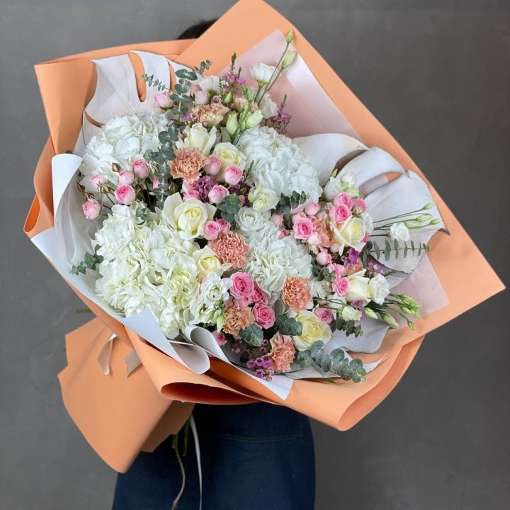 Макси-букет кремовый в Череповеце