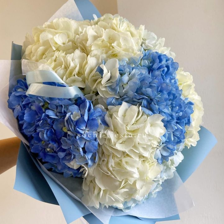 Букет гортензий "Голубая лаза" в Череповеце