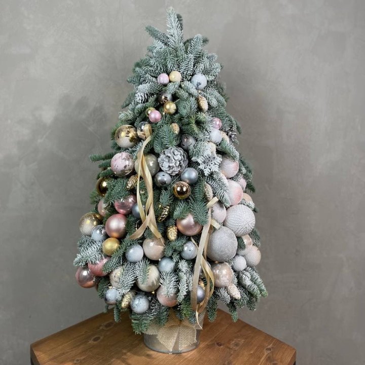 Новогодняя ёлка из веток датского нобилиса в Череповеце