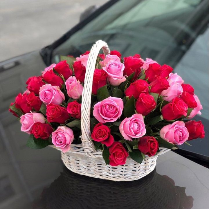 Корзина с розами  в Череповеце