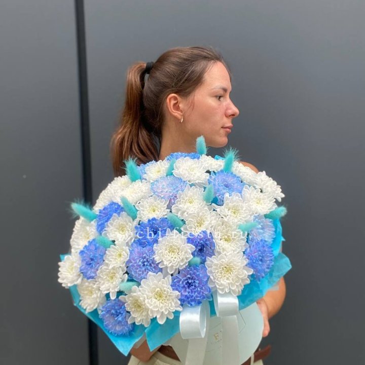  Коробочка  хризантем и лагуруса в Череповеце