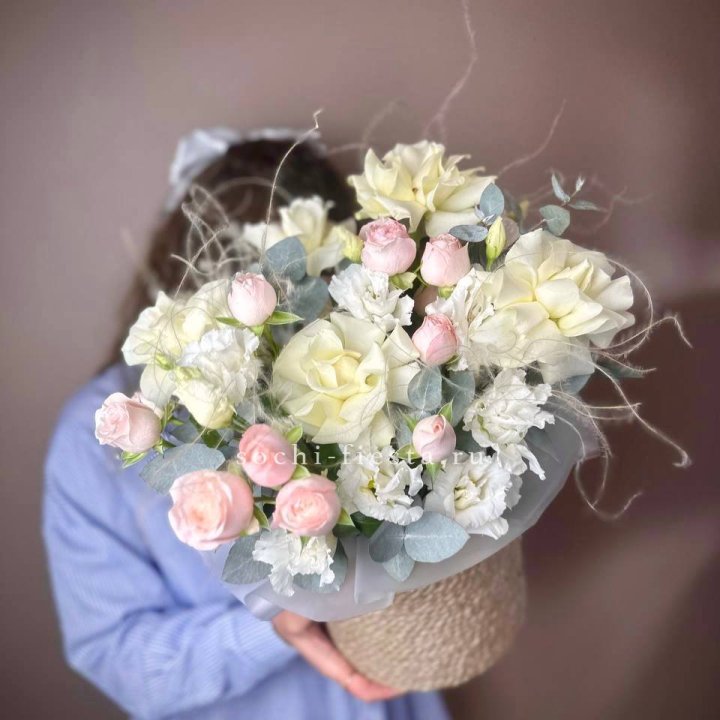 Авторский бокс "Милена" в джутовом кашпо в Череповеце