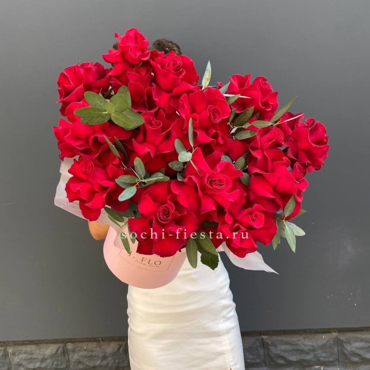 Бокс из 17 французских роз в Череповеце