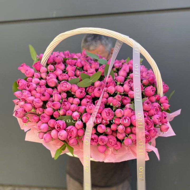 Корзина роз Мисти Баблс 101 в Череповеце