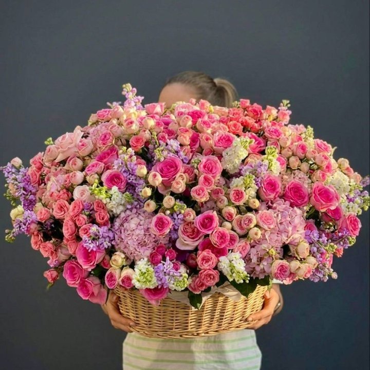 Цветочная корзина гигант №5 в Череповеце