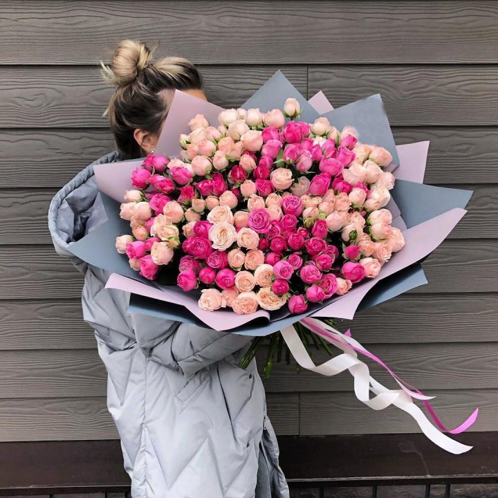 55 роз микс кустовых в Череповеце