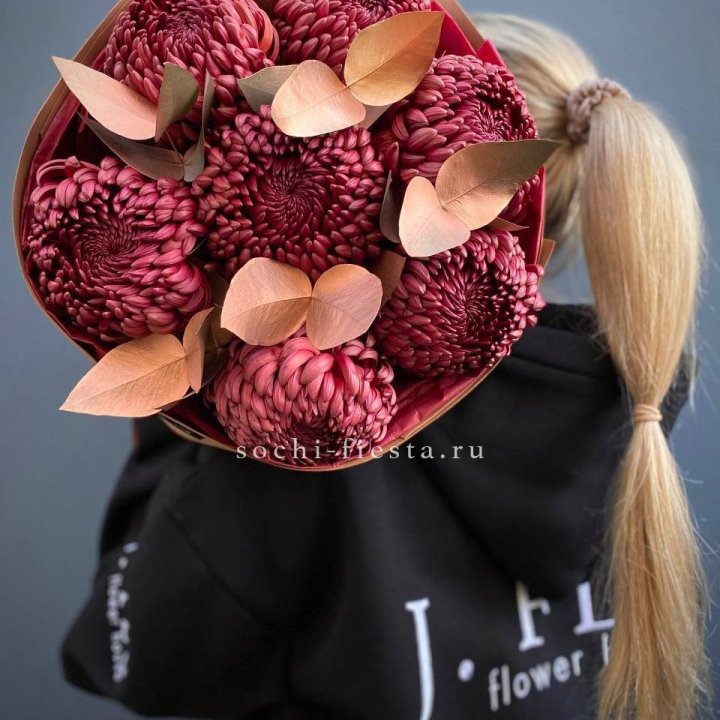 Хризантемы "Голд шоколад" в Череповеце