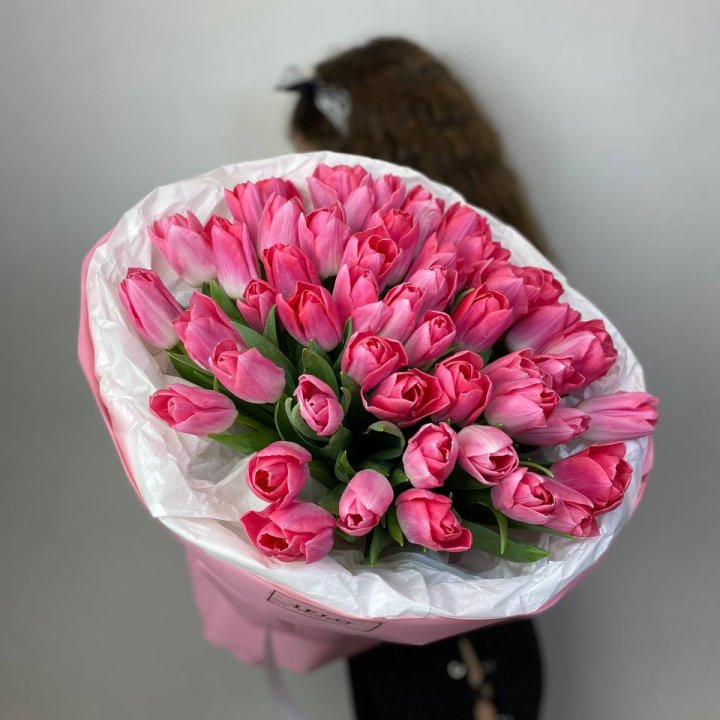 51 розовый тюльпан "Рози" в Череповеце