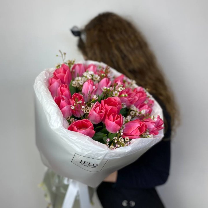 Дуо тюльпаны с хамелациумом в Череповеце