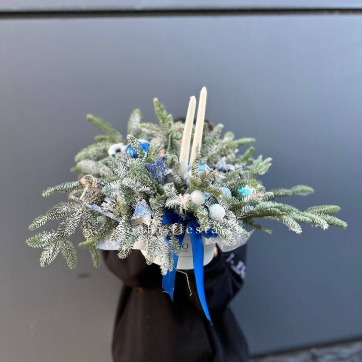 Новогодняя композиция в коробке  в Череповеце