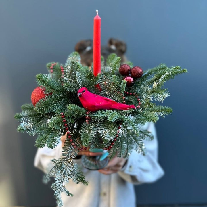 Новогодняя композиция в бокале в Череповеце