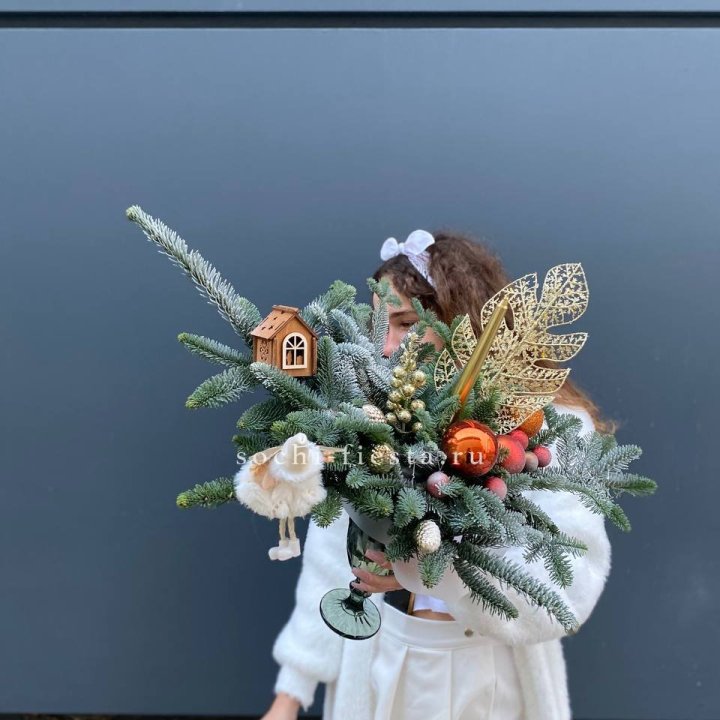 Композиция в бокале огненная  в Череповеце