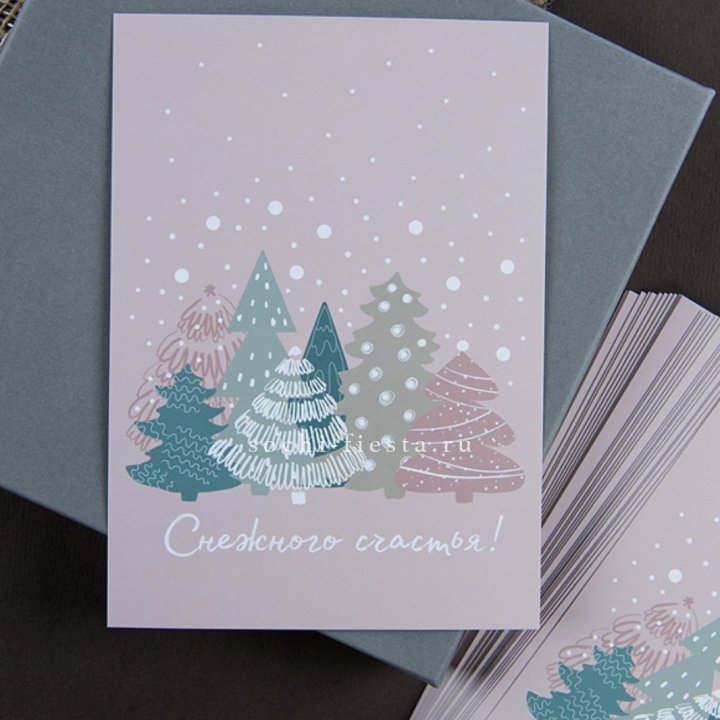 Открытка к букету "Снежного счастья" в Череповеце