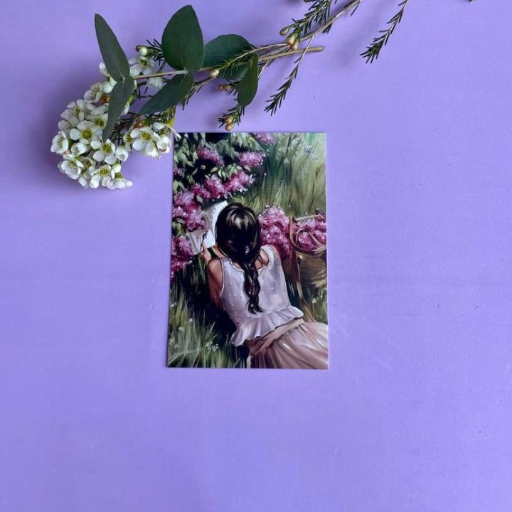 Открытка к букету "Среди пионов" в Череповеце