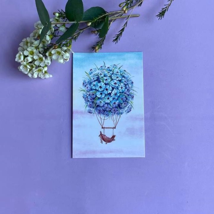 Открытка к букету "Флоростат" в Череповеце