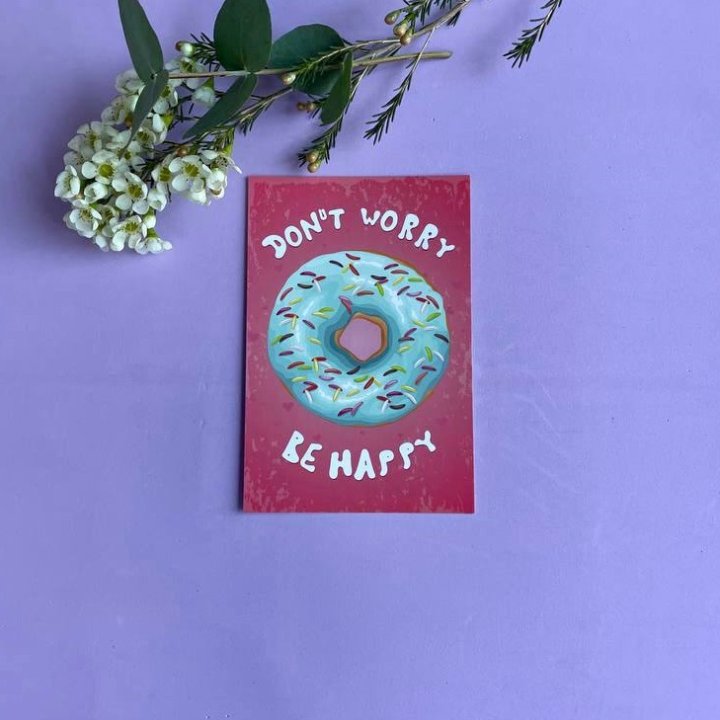 Открытка к букету "Не волнуйся..." в Череповеце