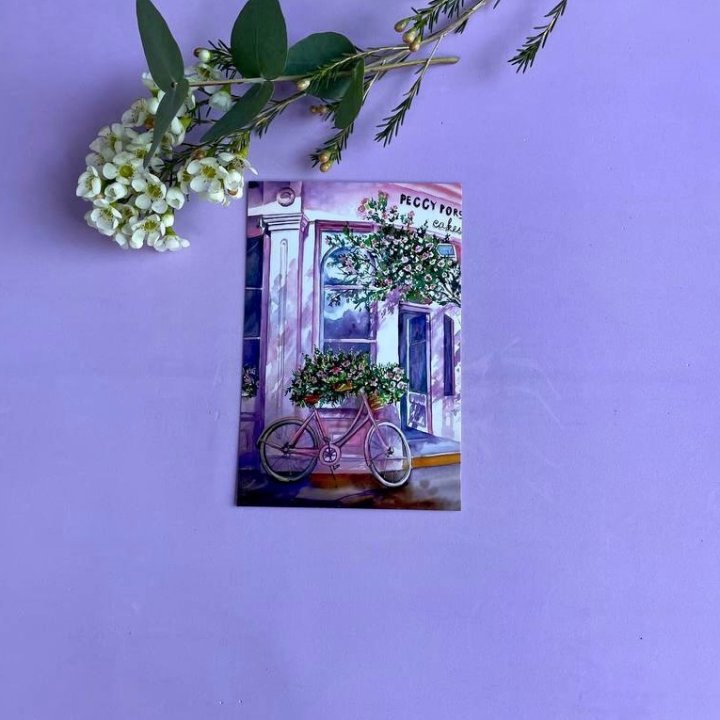 Открытка к букету "Розовый" в Череповеце