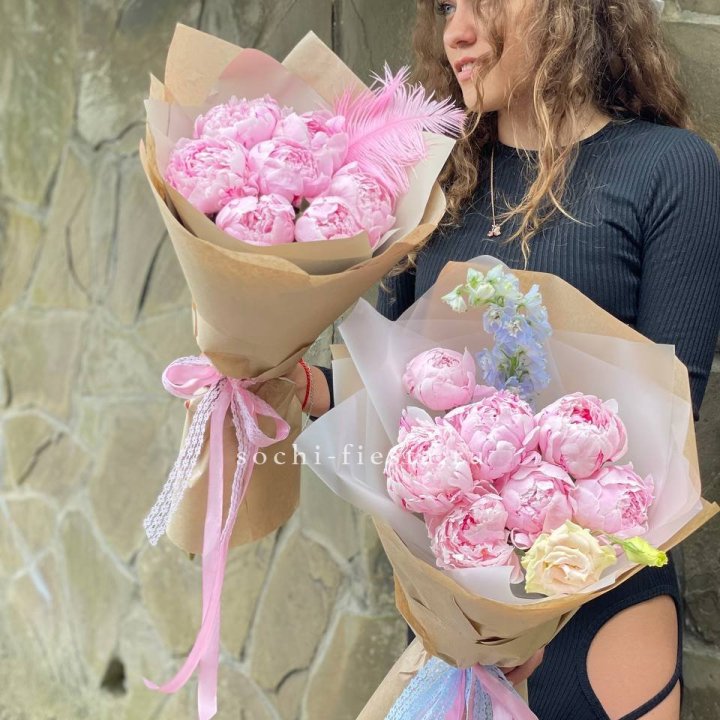 7 зефирных пионов  в Череповеце