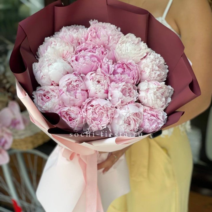 Букет с пионами №5 в Череповеце