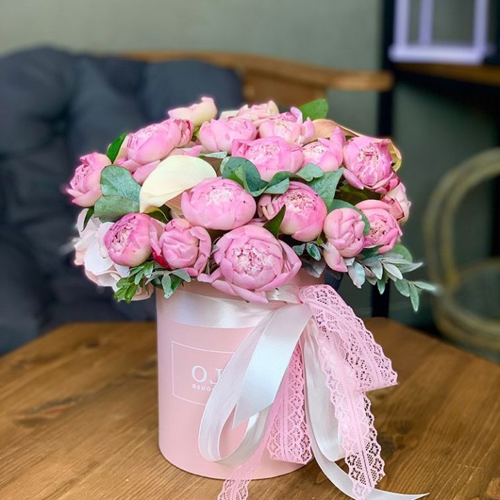 Композиция с пионами №1 в Череповеце