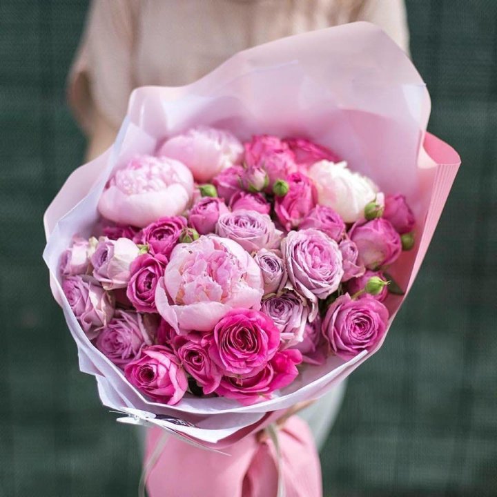 Букет с пионами "Леси" в Череповеце