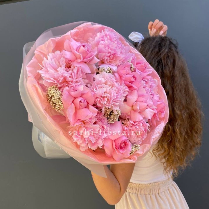  Букет с пионами "Пинки" в Череповеце