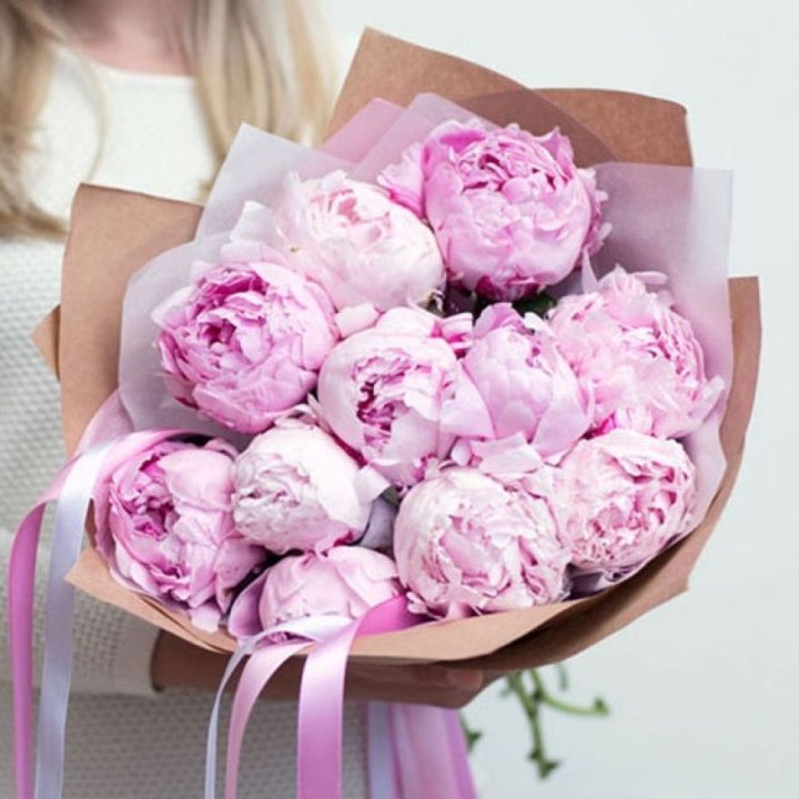 11 нежных пионов в Череповеце