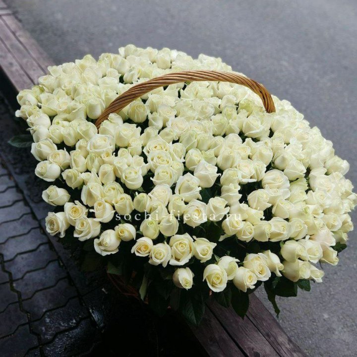 303 розы в корзине в Череповеце