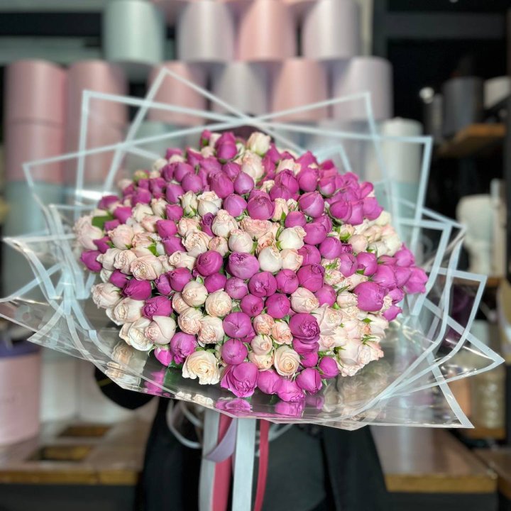 101 кустовая пионовидная роза в Череповеце