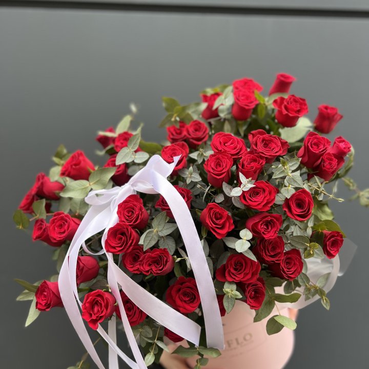 45 Красных роз в боксе "Сеньёрита" в Череповеце