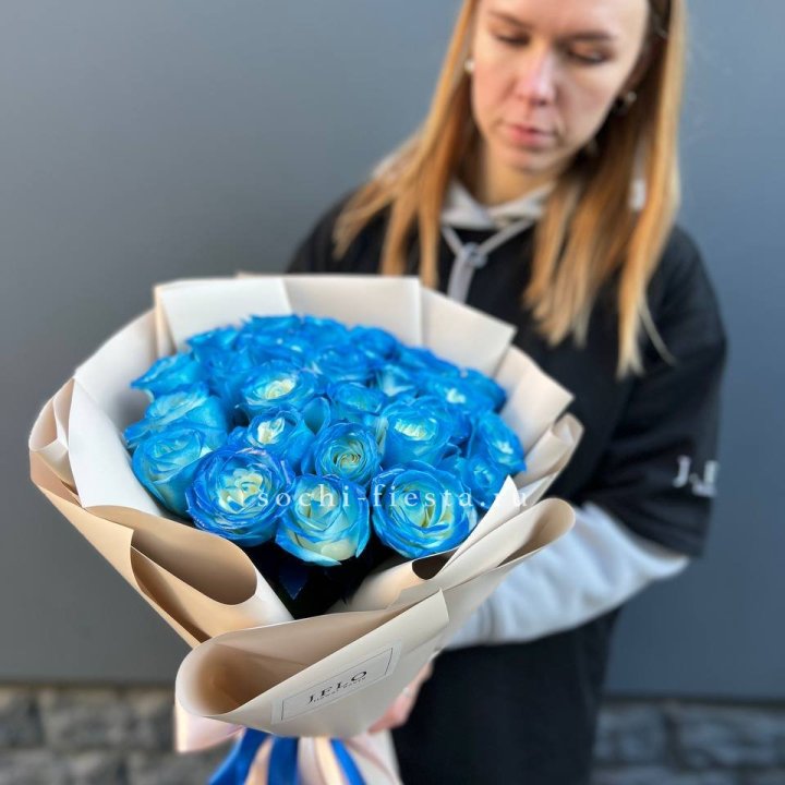 Букет синих роз блю логан в Череповеце