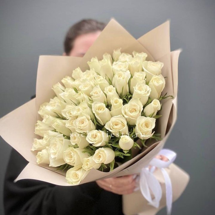 51 белая кенийская роза  в Череповеце
