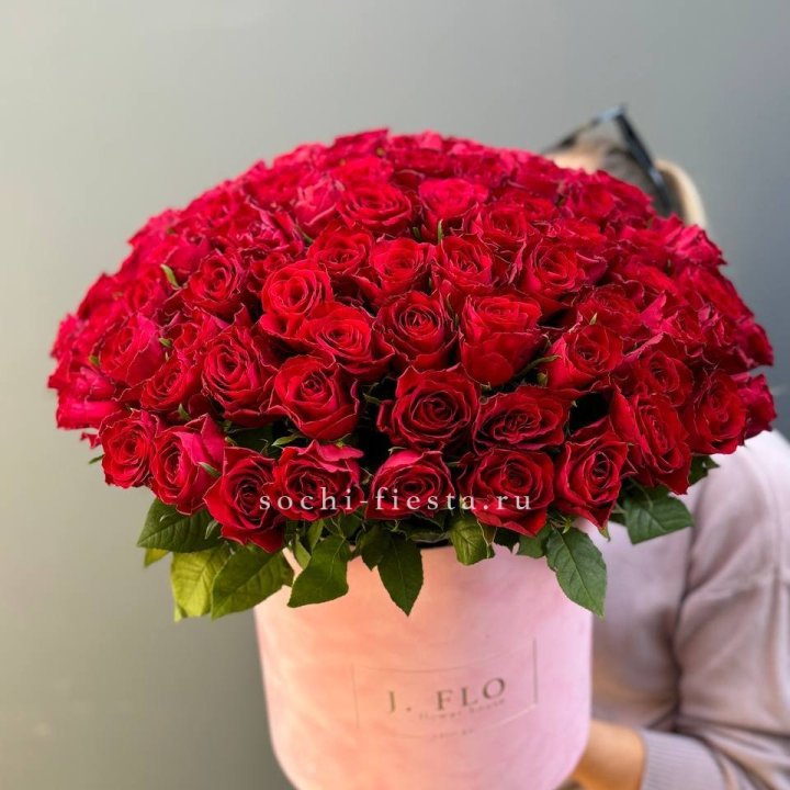 101 кенийская роза в цилиндре в Череповеце