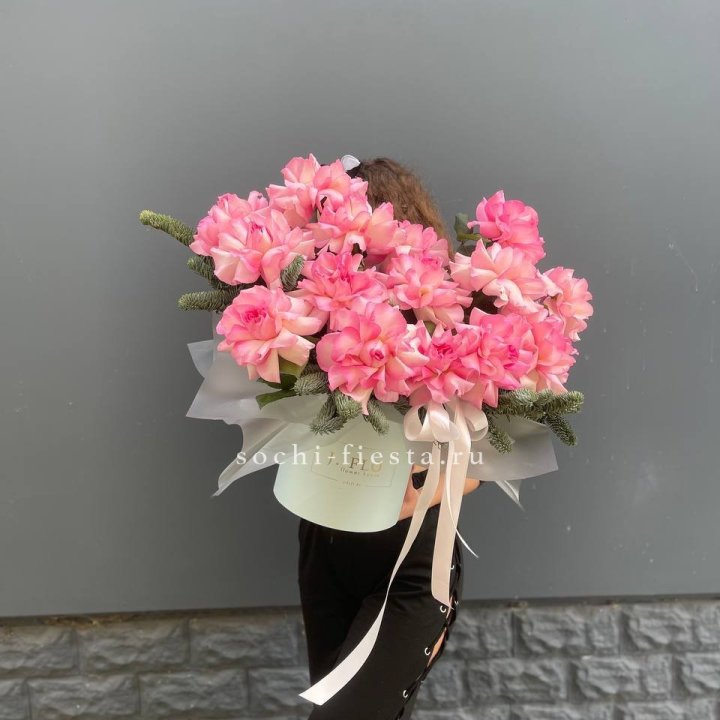 Бокс из 15 французских роз в Череповеце