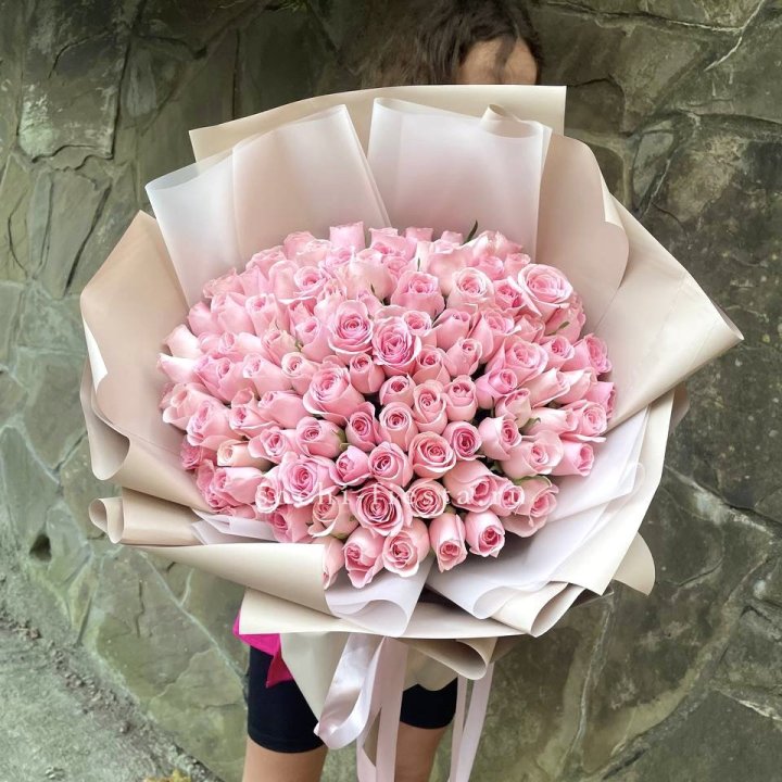 101 нежно-розовая роза Каролина  в Череповеце