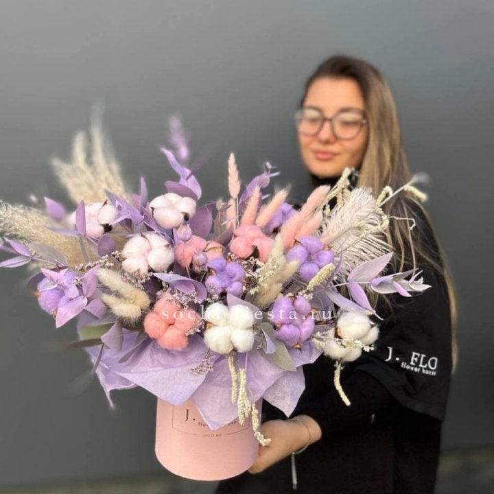 Авторский бокс с сухоцветами №4 в Череповеце