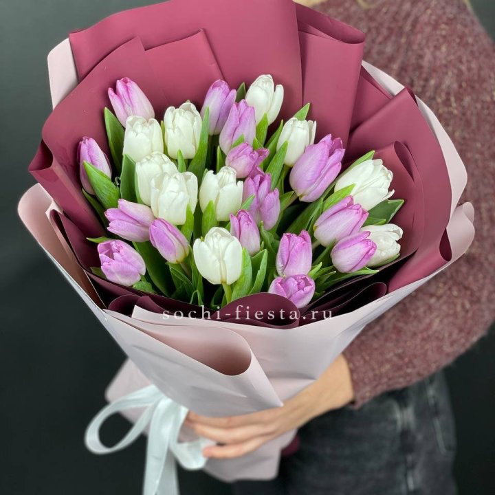 25 тюльпанов микс в Череповеце